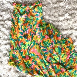 Brand new show me your mumu strapless maxi dress in “twiggy tulips” pattern